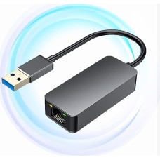 USB eterneto adapteris, ZVO USB 3.0-RJ45 LAN adapteris, 10/100/1000/2500Mbps Gigabit Ethernet adapteris, USB 3.0 tinklo adapteris nešiojamajam kompiuteriui, PC, Mac OS, Windows 10/8/7/XP