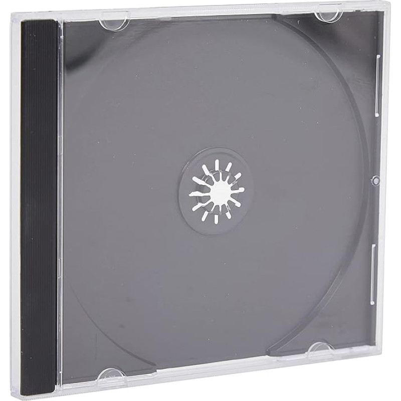 Vision Media 100 X Einzeln CD Jewel Case Schwarz Einlage - 10,4 mm storio