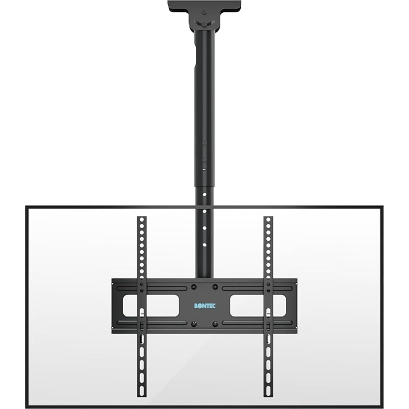 BONTEC televizoriaus laikiklis, pakreipiamas ir pasukamas, 6 kryptimis reguliuojamo aukščio, skirtas 26-65 colių televizoriaus luboms, iki 45 kg, maks. VESA 400 x 400 mm