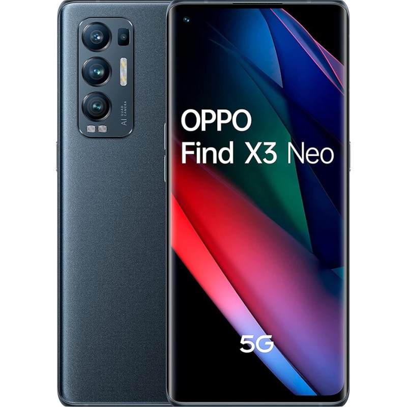 OPPO Find X3 Neo 5G 256GB/12GB RAM Dual SIM Starlight-Black vieno dydžio