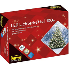 Idena 8325066 LED pasakų žibintai su 200 šiltos baltos spalvos LED diodų ir 8 valandų laikmačio funkcija, skirti naudoti patalpose ir lauke, vakarėliams, Kalėdoms, dekoracijoms, vestuvėms, nuotaikos apšvietimui, apie 27,9 m