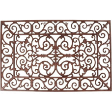 Esschert Design Schmutzfangmatte, Fußmatte in antik aus Gusseisen, rechteckig, apie 72 cm x 46 cm