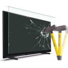 VENTON TV Bildschirmschoner 82 Bildschirm (32 Zoll) - Fernsehfilm für LCD, LED, 4K OLED und QLED HDTV Displayschutz für Fernseher - AntiSchaden TV Schutz - Abgehängt und fixiert