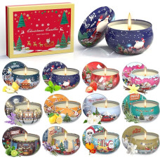Primevolve Scented Candles Gift Set of 12 2.5 Oz, Birthday Gift for Women, Gifts for Women, Personalised Gifts for Christmas, Anniversary, Bathroom, Yoga, Small Gifts for Women