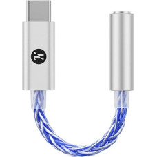 Girftu JCALLY JM6 Pro USB C tipo C į 3,5 mm dvigubą DAC CX31993 MAX97220 ausinės Skaitmeninis garso nešiojamasis dekodavimo stiprintuvas HiFi DAC mobiliųjų ausinių adapteris (mėlynas)