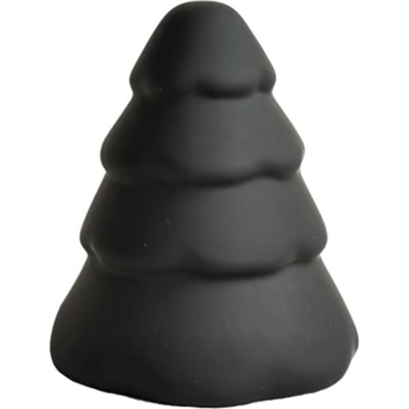 Cooee dizainas Snieguota 15 cm juoda keraminė eglutė Kalėdų dekoracija