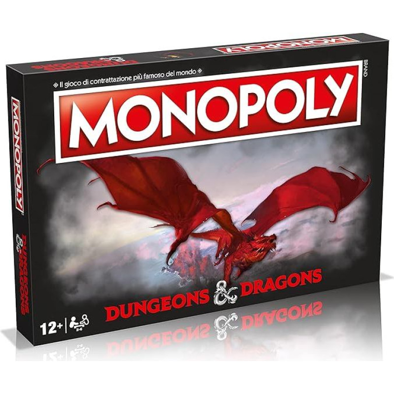 Winning Moves, Dungeons & Dragons Monopoly Table Game Italian Edition