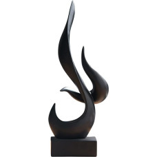 Non-brand Resin Minimalist Statue Figures Abstract Ornament Sculpture Elegant Desk Decor Home Statue Bookshelf Living Room Hotel Bar Decoration - Black