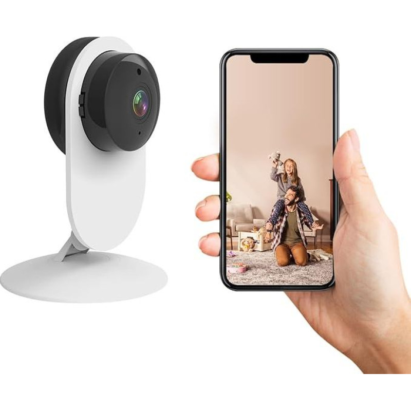 AGSHOME WiFi Intelligent Video Security Camera with HD Video 1080P Motion Detection Two-Way Audio Easy Installation and Works with Alarm