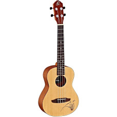 Ortega Guitars RU5-TE tenorinė ukulelė su eglės viršūne ir sapele korpusu, satino apdaila, 18 grifų