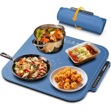 iTRUSOU šildymo plokštė, nešiojama ir sulankstoma šildymo plokštė, šilumos plokštė, reguliuojama temperatūra, maisto šildytuvas, elektrinis picų šildytuvas, skirtas maistui šildyti, atitirpinti ir palaikyti šiltą