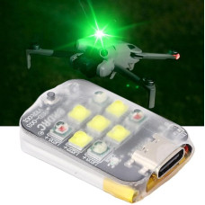 Stroboskopinė drono šviesa, LED drono blykstės šviesa, skirta naktiniams dronų skrydžiams, LED drono šviesos apšvietimas Mini 4/4 PRO/Avata 2 ir kt., Dronų priedai