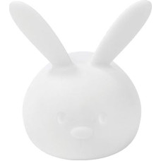 Nattou LED Night Light Rabbit Silicone Voice Activation 7 Colours BPA Free 13.5 x 10.5 x 15 cm Silicone White