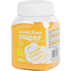 Gsg24 Spalvota geltona vanilės skonio cukraus vata 400g