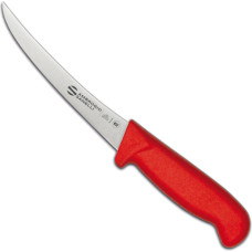 Ambrogio Sanelli SUPRA COLORE HACCP curved boning knife 130/290 mm - red