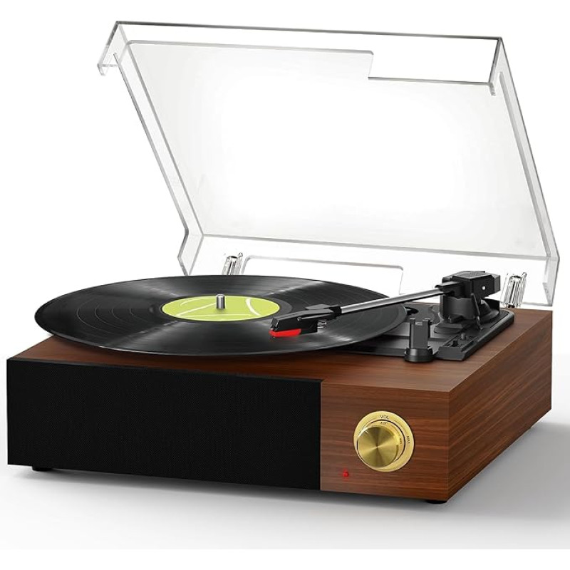 Įrašų grotuvas su dvigubais garsiakalbiais, 