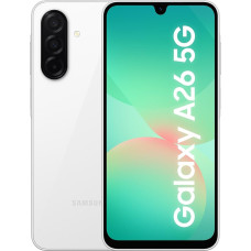 Samsung Galaxy A26 5G AI Smartphone without Contract, Simlock Free AI Mobile Phone with Android, 6 GB RAM, 128 GB Memory, 50 MP Camera, White, 2.5 Year Warranty [Exclusive on Amazon]