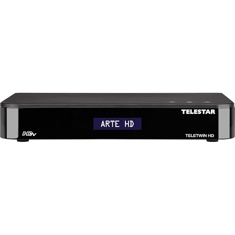 TELESTAR TELETWIN HD Twin palydovinis imtuvas (Full HD Twin imtuvas, radijas, USB PVR įrašymo funkcija, SAT>IP, 