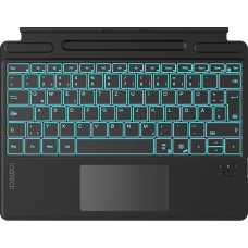 Inateck Surface Pro 9 Keyboard, Compatible with Surface Pro 11/10/9/8/X, AI Function, Surface Keyboard with Touchpad, 7-Colour Backlight and Pen Holder, QWERTZ, KB05114