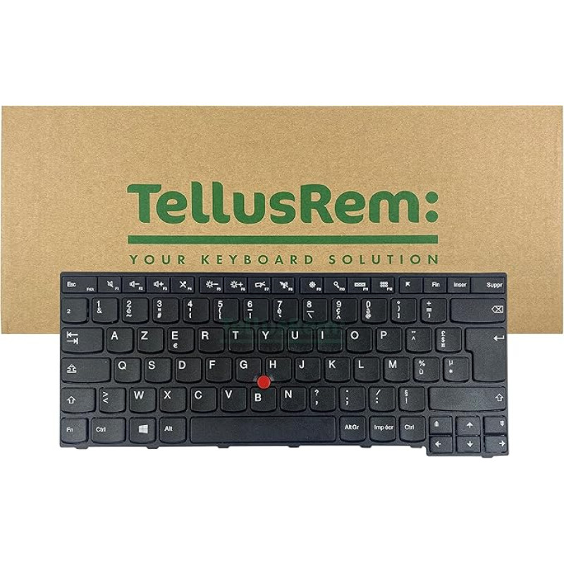 Keičiamoji klaviatūra su prancūzišku neapšviestu ekranu, skirta Lenovo Thinkpad E470 E470c E475