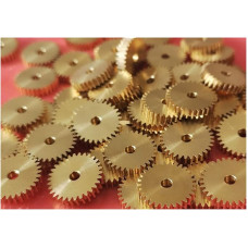 SENMIAO-Gear 2 Zahnräder 0,5 m 30T Kupfer Zahnradstärke 2/3 mm Loch 1,98 2,02 2,98 3,02 2 mm 3 mm 16 mm Durchmesser Zahnräder (Lochdurchmesser: 1,98 mm T 2 mm, Anzahl der Zähne: 30 Zähne)