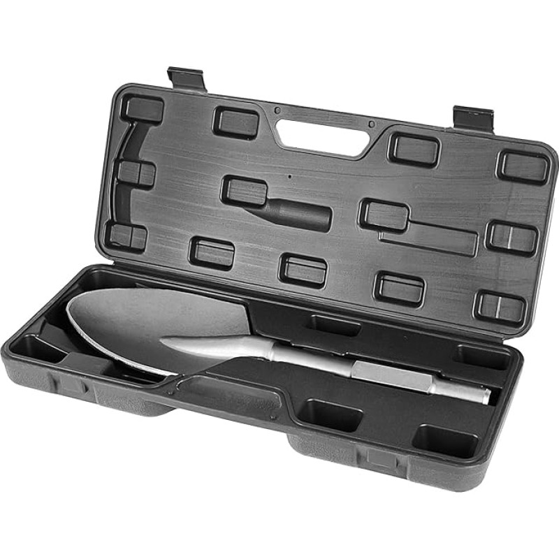 YOSIGHT 2,86 cm 65A Schaft Meißelbit - 43,9 cm x 13,5 cm Hex Tonspaten Tonspatenlegierung Stahl Grabmeißel - für Abbruchhammer Gartenarbeit Landschaftsbau Grabenbeton Sandstein