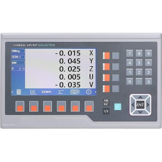 Drehmaschinen LCD Linear Scale Encoder Kit 5 Achsen Digitaler Anzeigeschalter Zum Mahlen von Drehmaschinen 15W (EU-Stecker)