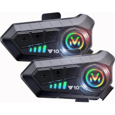 Motociklininkų domofonas, 2 pakuotės šalmo 