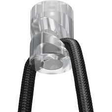 Surface-Mounted Cable Holder for Textile Cable, Monkey Swing, Ceiling and Wall Pin, Transparent Pack of 10