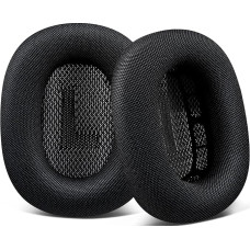 SOPROM Ear Pads Replacement for Airpods Max Over-Ear Headphones, Ear Pads with Durable Mesh, Soft Foam and Magnetic - Black