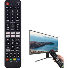 Universalus LG televizoriaus nuotolinio valdymo pultas Visiems LG išmaniesiems televizoriams skirtas nuotolinio valdymo pultas Suderinamas su visais LG LED HDTV HDR Nereikalauja jokių nustatymų LG televizoriaus nuotolinio valdymo pultas 1 pakuotė
