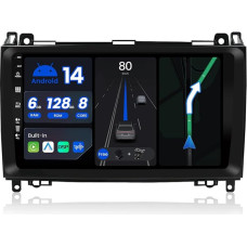 [6G+128G, Octa-Core] - Android 14 Car Radio for Benz W169 W245 B160 B170 B180 B200 W639 Vito Viano W906 Sprinter - CarPlay Android Car - Camera & Mic - IPS 9 Inch - DSP DAB Steering Wheel