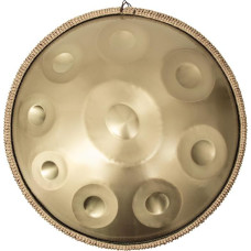 Gold Harmonic Handpan Drum in D Minor, 9 Tones, 22 Inch Hand Pan with Bag, Percussion for Sound Healing, Personal Meditation, Yoga