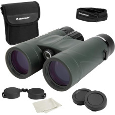 Celestron 71332-CGL Nature DX Fernglas, su 8 x 42 matmenimis, su BaK4 šerkšnu, 135x126x52mm, žaliai mėlynas