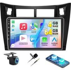 4G + 64G automobilinis radijas su navigacija 