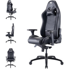 Argon 2023 Onyx Chair, Gaming Chair with Breathable PU Leather, Faux Leather, Onyx Black, 165-195 cm