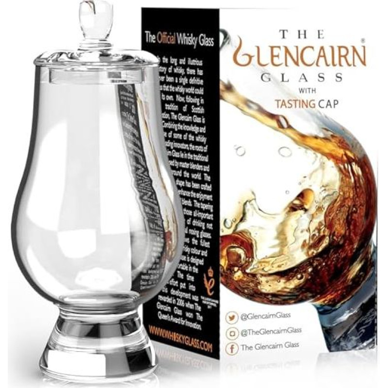 Four Official Glencairn Whisky Glasses with Four Ginger Glasses