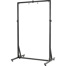 Sonic Energy Gong Stand - Accessories for Gongs and Tam Tams up to 101 cm - Height Adjustable up to 225 cm - Powder-Coated Steel, Black (TMGS-3)