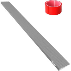 LIEKUMM 2 cm aukščio slenksčio rampa, 800 kg keliamoji galia, PVC slenksčio rampos durims, rampos neįgaliųjų vežimėliams, mobiliesiems paspirtukams, robotams dulkių siurbliams, laiptams, pakopoms, pjaunamos, pilkos spalvos