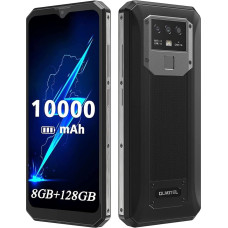 Išmanusis telefonas be sutarties, 10000 mAh baterija, OUKITEL K15 Pro mobilusis telefonas be sutarties, 6GB + 128GB (256GB išplečiama), 18W greitasis įkrovimas + įkrovimas, aštuonių branduolių 6,52 colių Dual SIM išorinis mobilusis telefonas