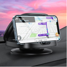 Mobile Phone Holder Car, 360° Rotatable Mobile Phone Holder Car, Dashboard Car Mobile Phone Holder with Adhesive Base, Car Mobile Phone Holder for iPhone 15/14/13/12 Pro Max/12/XS/XR/8, Samsung