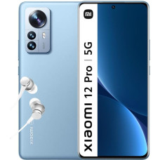 Xiaomi 12 Pro Smartphone + Headphones, 8 + 256 GB Mobile Phone without Contract, 6.73 Inch 120 Hz AMOLED Display, Snapdragon 8 Gen 1, 50 MP Triple Camera, 4600 mAh, 120 W Xiaomi HyperCharge, Blue