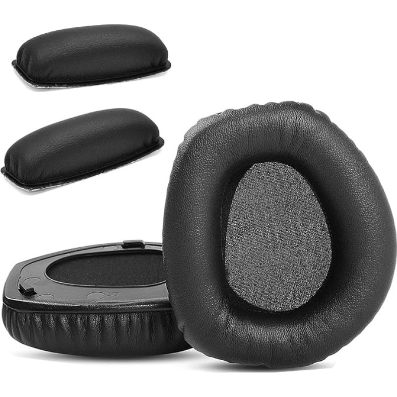 YunYiYi Upgrade Ear Pads Ear Pads Protein Leather RS165 RS175 Replacement Compatible with Sennheiser HDR165 HDR175 Wireless Headset Headband Memory Foam