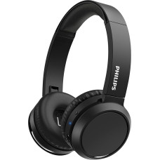 PHILIPS H4205BK/00 On-Ear Headphones with Bass Boost Button, Bluetooth, 29 Hours of Playback, Quick Charge, Noise Isolation, Foldable, Matte Black