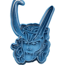 Cuticuter Loki Ragnarok Superhero Cookie Cutter, Blue, 8 x 7 x 1.5 cm