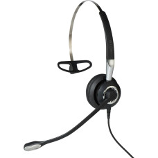 Jabra Biz 2400 II QD On-Ear Mono Headset mit Schnelltrennkupplung - Leichtgewichtiger Noise Cancelling Kabel-Kopfhörer mit HD Voice und weichem Kopfpolster für Tischtelefone 2486-820-209 schwarz Quick Disconnect