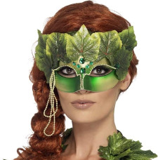 shoperama Forest Fairy Elf Poison Ivy Forest Nymph Forest Ghost Eye Mask with Leaves