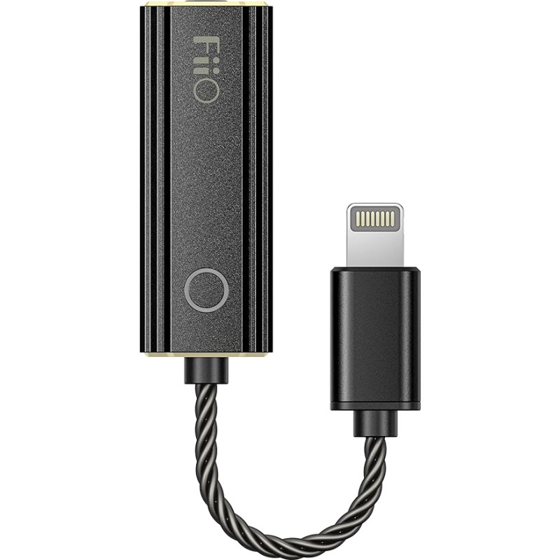 FiiO JadeAudio KA1 Earphone Amplifier Tiny USB DAC High Resolution Lossless Headphone Amplifier for Smartphones/PC/Laptop/Player (Lightning, Black)