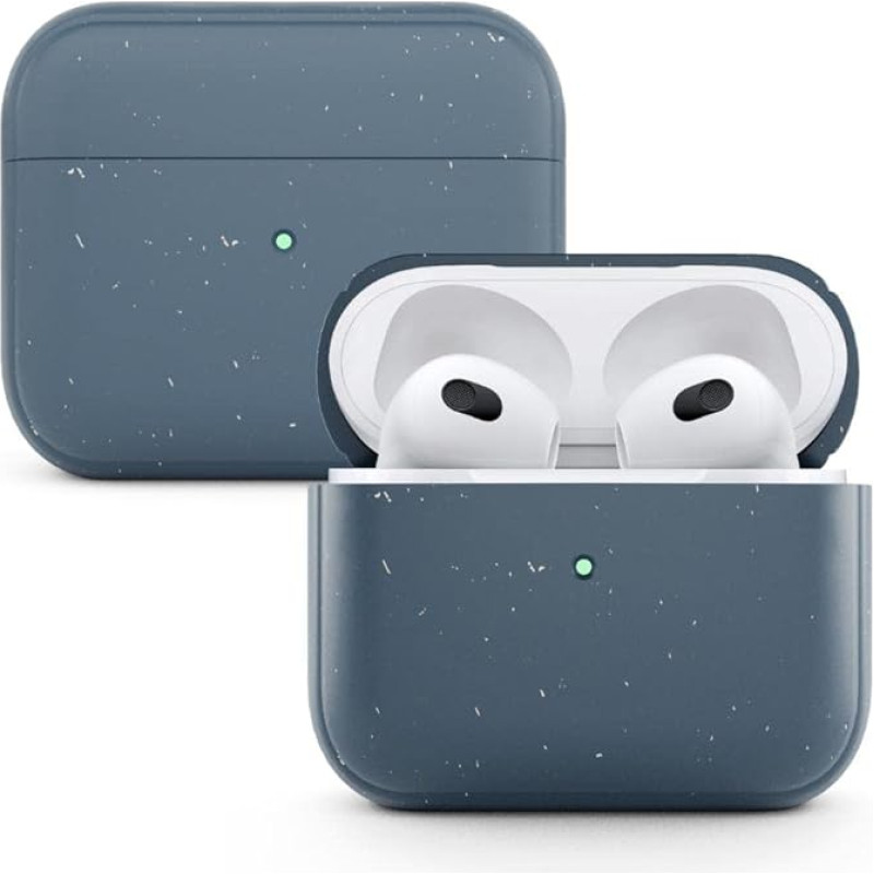 Woodcessories - Sustainable, Antibacterial AirPods 3 Case Blue, AirPods 3 Case Blue - BioCase Navy Blue