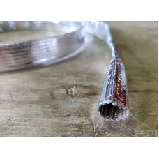 BALCONI PERFORMANCE High Temperature Reflective Fabric Aluminum Fire Retardant Hose and Cable Cover Heat Resistant (Inner Diameter 10mm)
